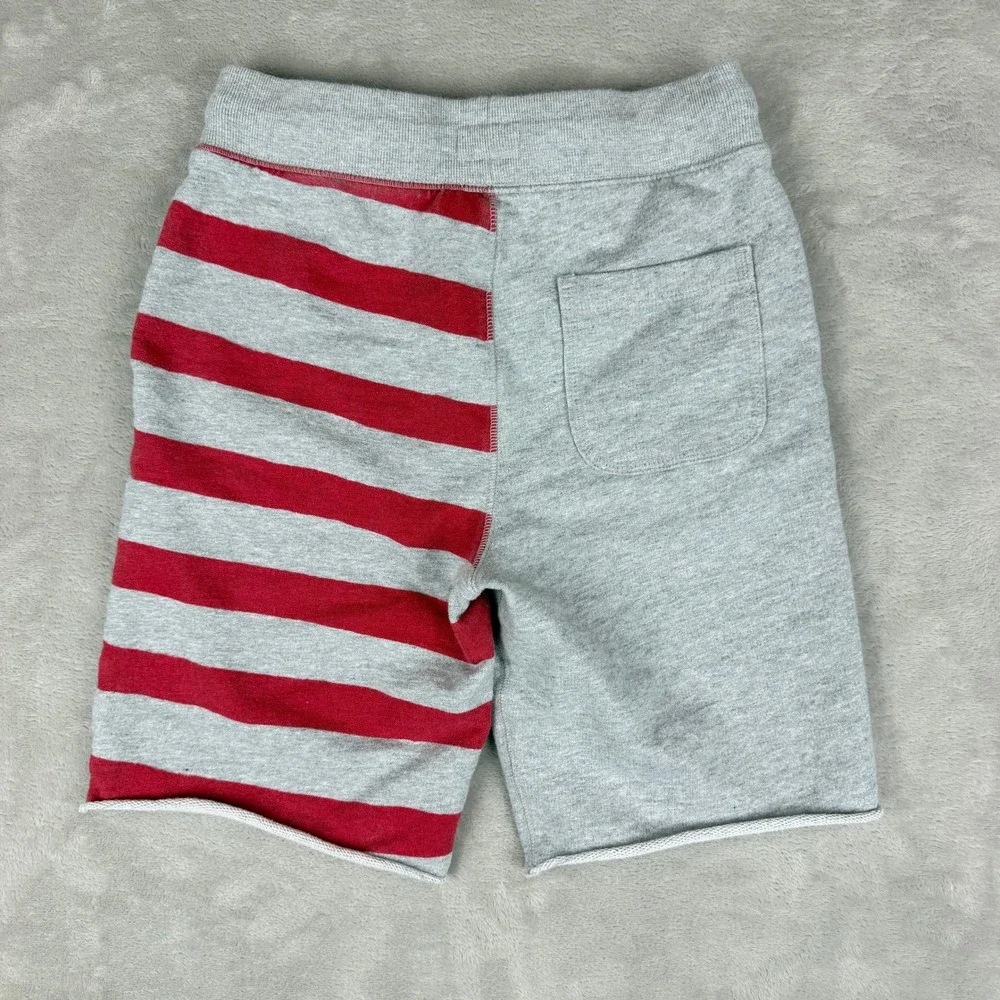 OshKosh B'gosh Shorts Kids 8 Gray American Flag July 4th Stars Stripes Patriotic